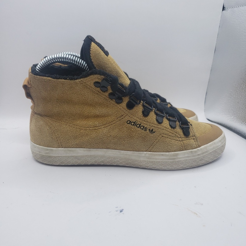 Womens Size 5 - Adidas Honey Hook High Tops Ankle Boots In Sand Brown
